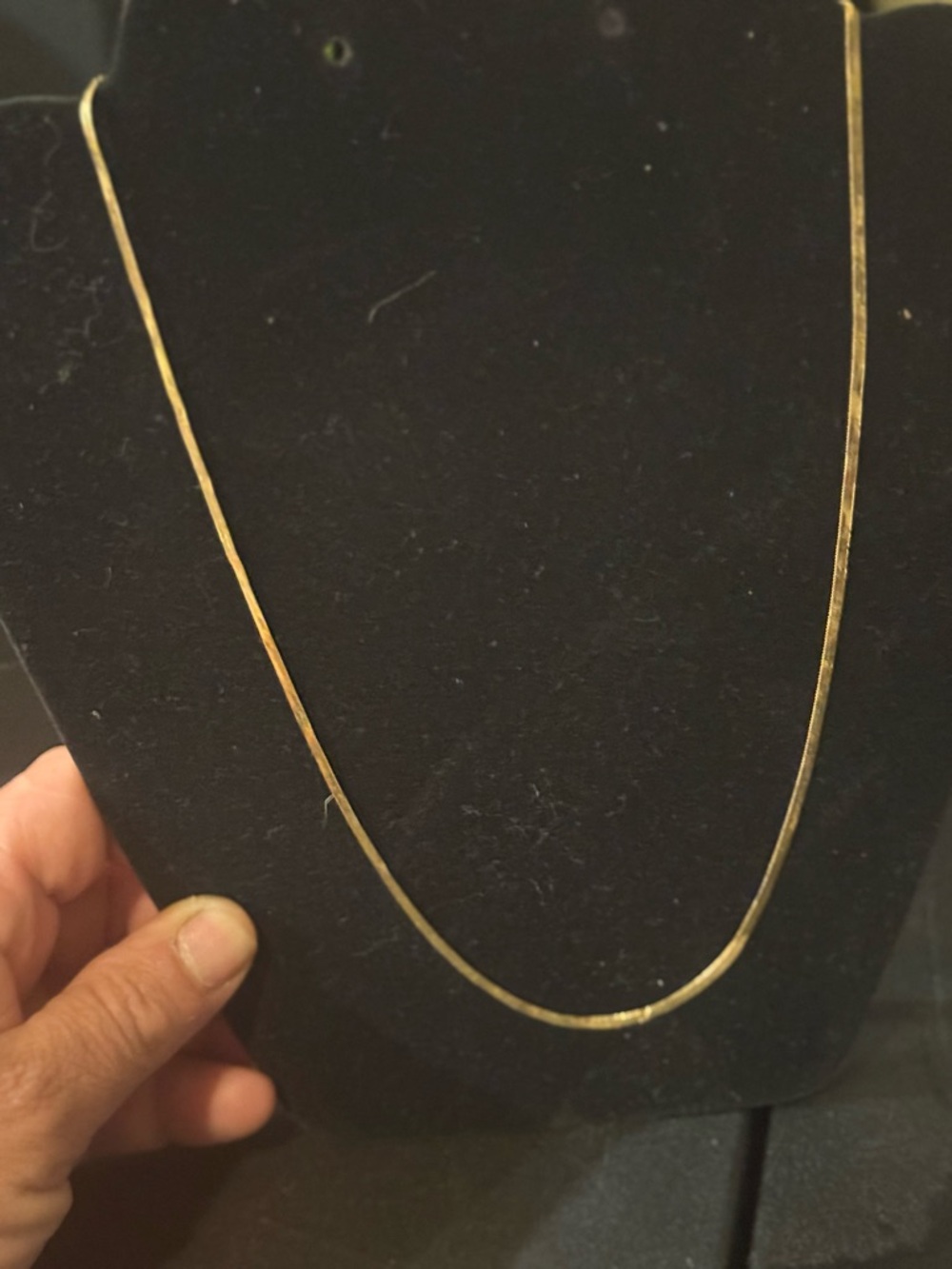 Kohl's Gold Tone Flat Herringbone Necklace